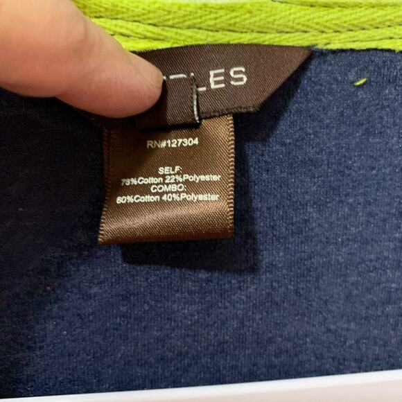 NWT Multiples LS Striped Cardigan Blue White Nautical Knit TerryCloth XL - Picture 6 of 10